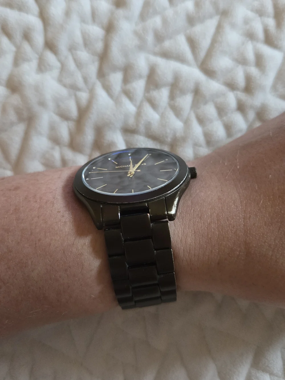 Michael Kors Slim Brushed Bronze Stainless Steel Women's Watch
